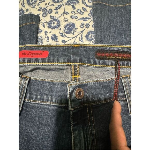 Adriano Goldschmied the legend flare blue jeans 32R - Picture 7 of 9